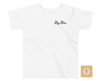 Big Bro Shirt, Big Brother Toddler & Youth Shirt, Big Brother Announcement Shirt, Simple Big Brother Shirt, Shirt for Boys, Minimal Toddler