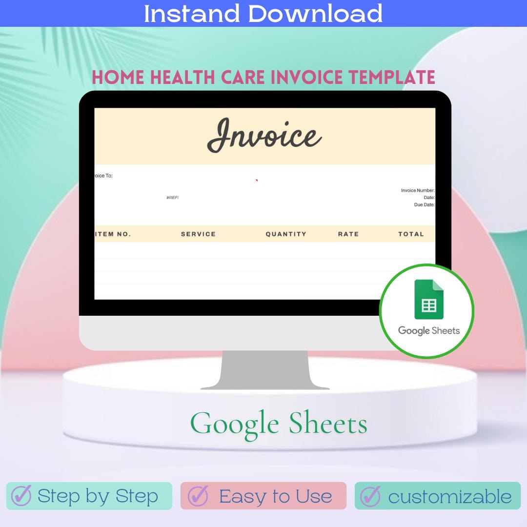 Image 1 for Home Health Care Invoice Template