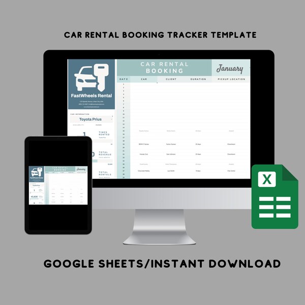 Car Rental Google Etsy