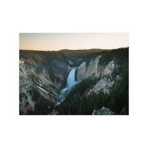 The Grand Canyon of the Yellowstone at Sunset, Satin Poster
