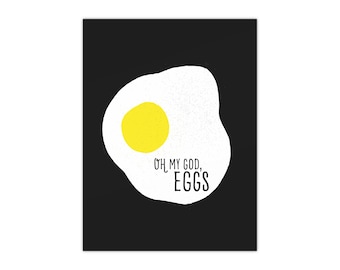 Huevos OMG, Póster satinado