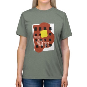 Oh Hell Yeah! Waffles, Unisex Triblend T-Shirt image 5