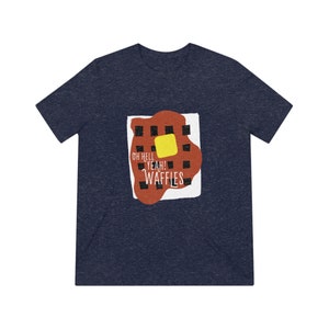 Oh Hell Yeah! Waffles, Unisex Triblend T-Shirt image 3