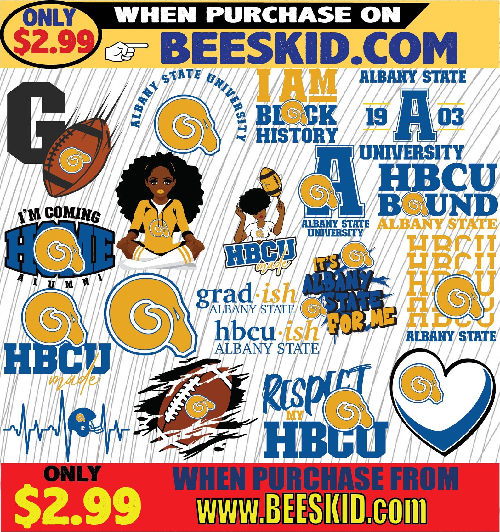 Albany State University Svg HBCU Svg Collections HBCU Svg - Etsy