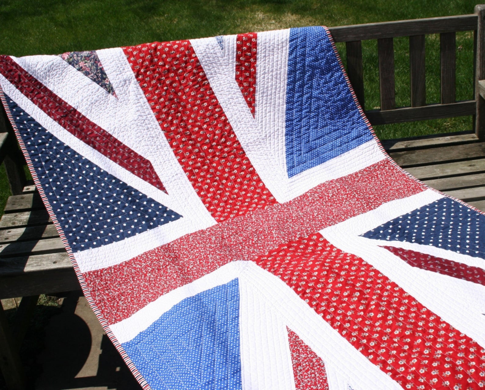 Union Jack Quilt PDF Pattern (Download Now) Etsy