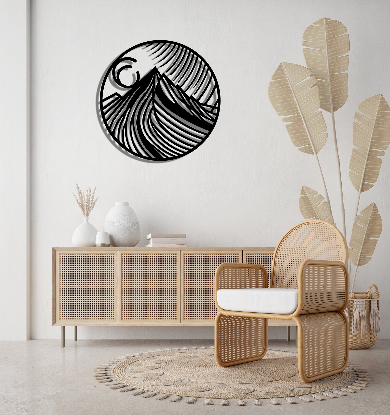 Modern Minimalist Mountain Metal Wall Art,stylish Home Decoration ...