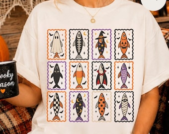 Sardines Halloween Shirt, Funny Fall Shirt, Coastal Tee, Food Shirt