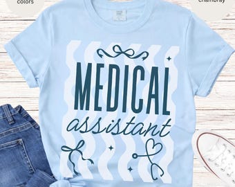 Medical Assistant Stethoscope T-Shirt, MA Tee