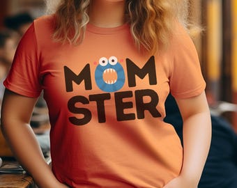 Momster Halloween Shirt, Mom Funny Halloween T-Shirt, Parents Halloween Tshirt, Woman Halloween Shirt, Spooky Season Mom T Shirt, Mom Tee.