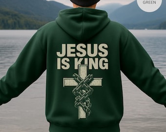 Christian Zipper Hoodie, Religious Full Zip Hooded Sweatshirt, Faith Zip-Up Jacket, Christian Apparel, Religious Gift