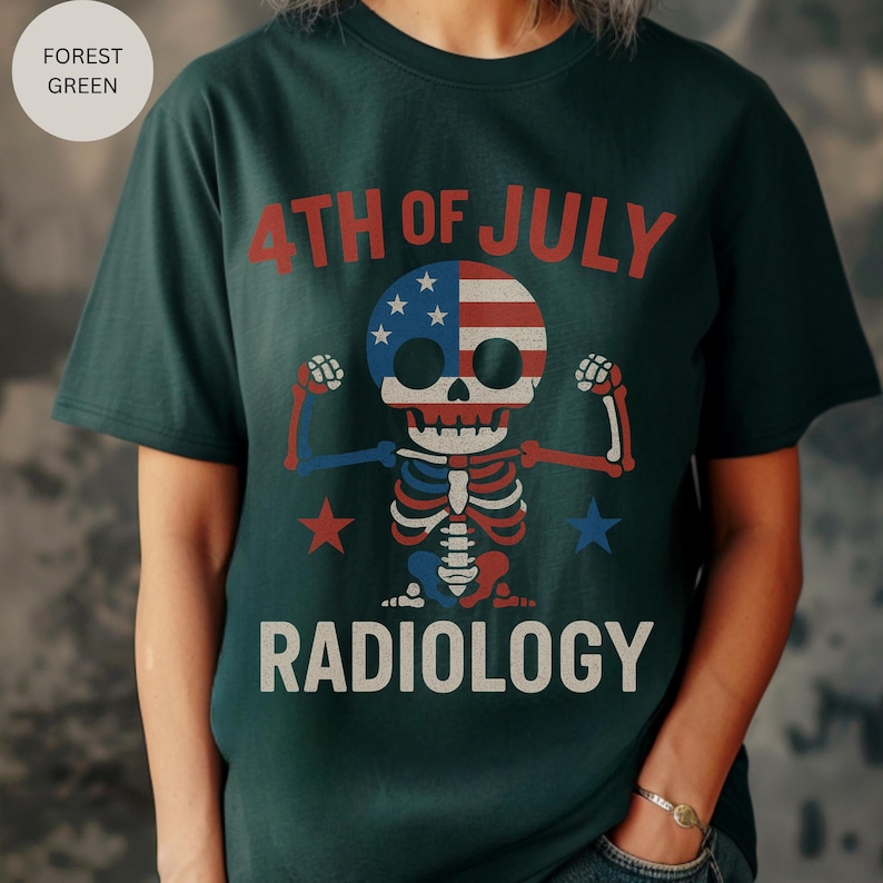 Radiology 4th of July Tee Shirt, Patriotic X-ray Tech Gift ...