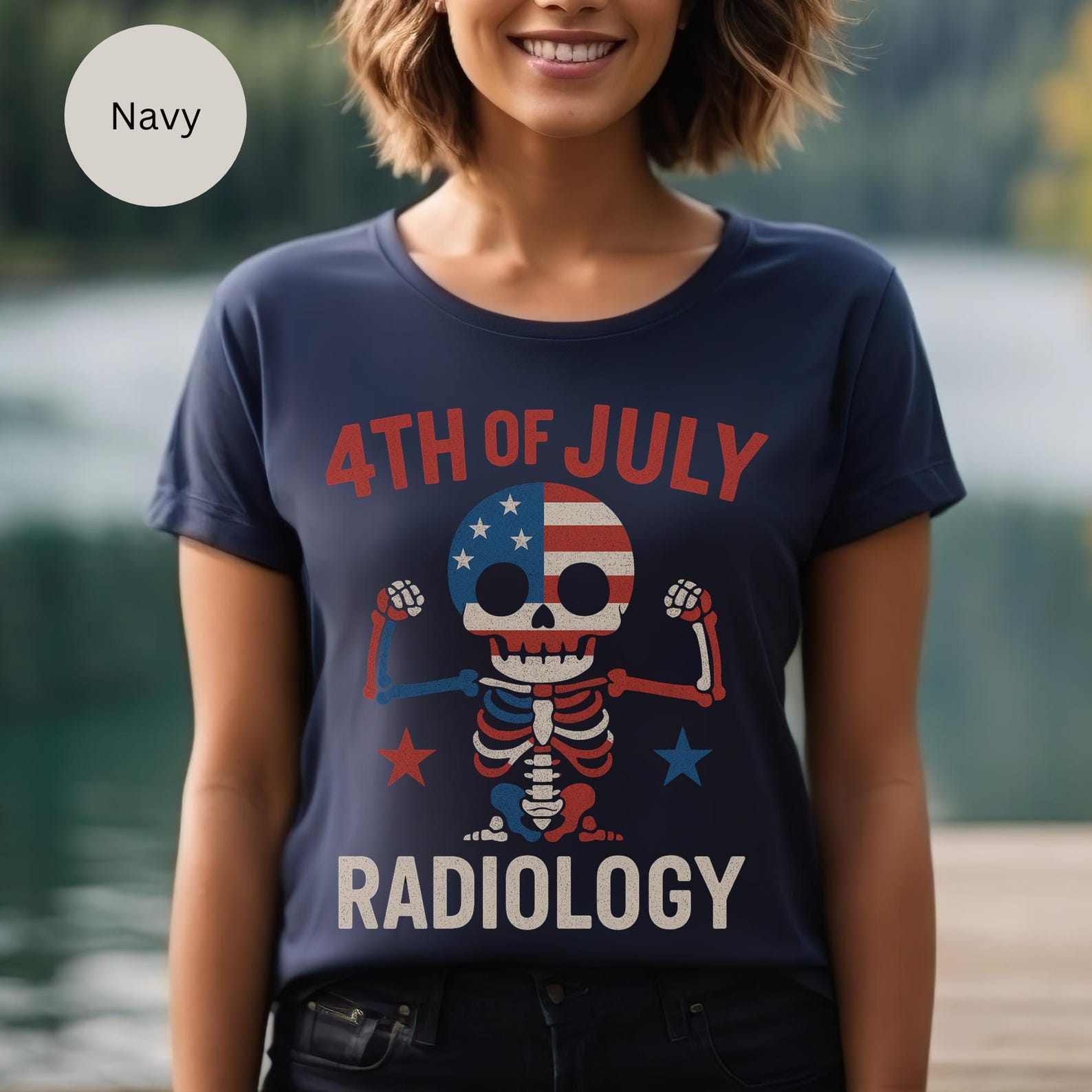 Radiology 4th of July Tee Shirt, Patriotic X-ray Tech Gift ...