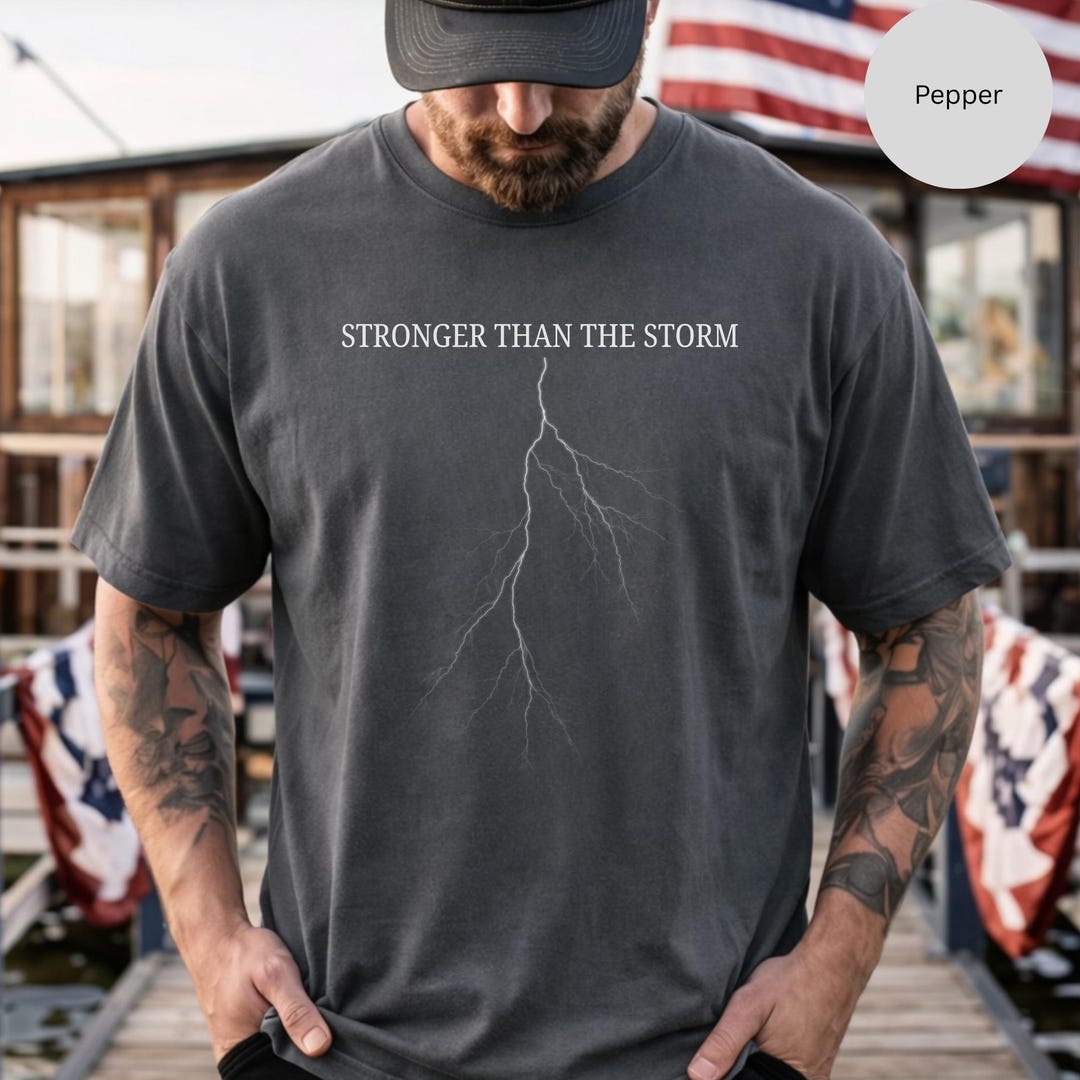 Stronger Than the Storm T-shirt, Christian Shirt, Comfort Colors - Etsy