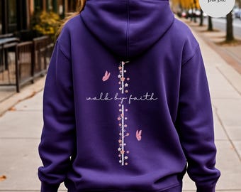 Christian Zipper Hoodie, Religious Full Zip Hooded Sweatshirt, Faith Zip-Up Jacket, Christian Apparel, Religious Jumper