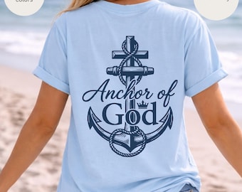 Anchor of God T-shirt, Christian  Faith Tee