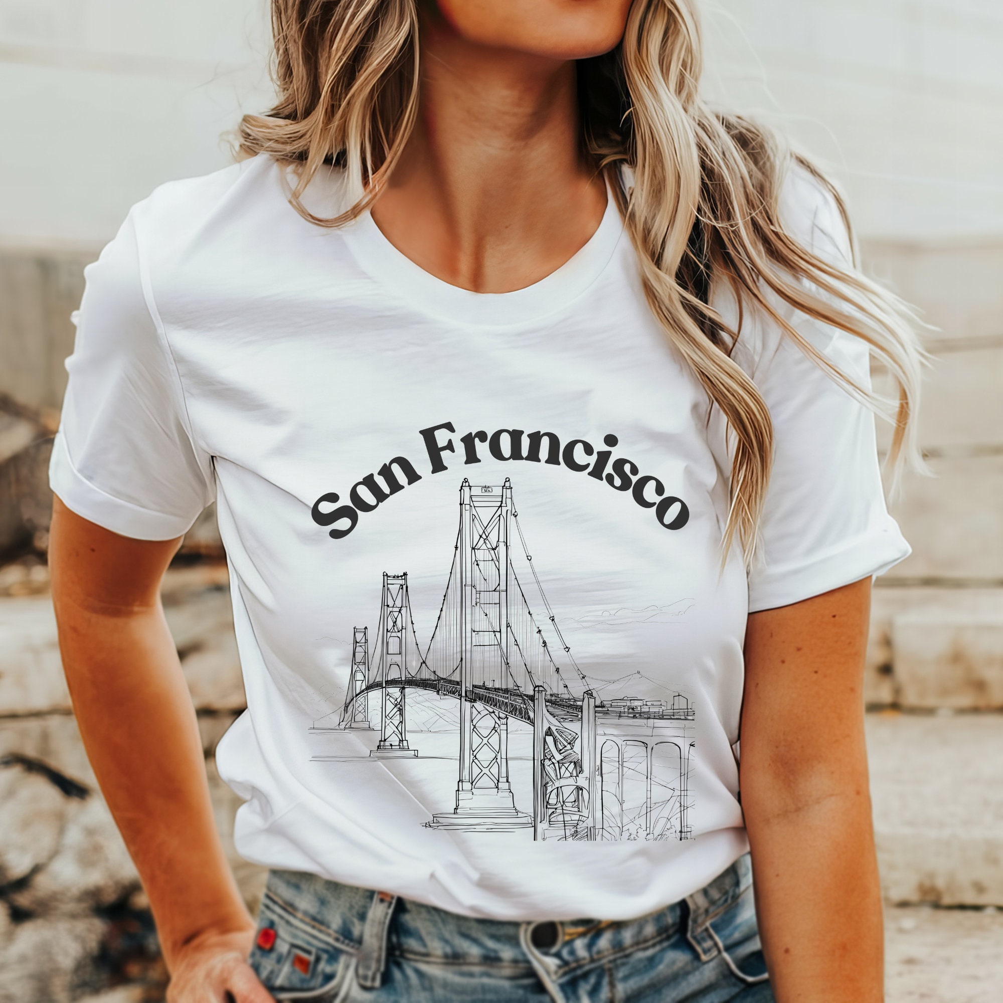 San Francisco Shirt, Golden Gate Bridge T-shirt, California Shirt