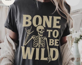Radiology Shirt, Bone To Be Wild Unisex T-shirt - Medical Imaging Gift, Radiologist Clothing, X-Ray Tech Apparel, Funny Skeleton Tee  Gift.