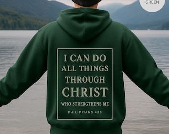 Christian Zipper Hoodie, Religious Full Zip Hooded Sweatshirt, Faith Zip-Up Jacket, Christian Apparel, Religious