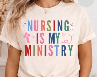 Christian Nurse T-Shirt | Faith RN Scripture Healthcare