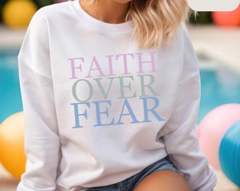 Christian Woman Sweatshirt, Catholic Girl Sweater, Scripture Pullover, Faith Sweater Girl Gift, Religious Sweater, Bible Verses Sweater.