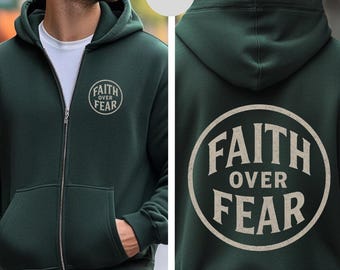 Christian Zipper Hoodie, Religious Full Zip Hooded Sweatshirt, Bible Verse Christian Sweatshirt, Faith Zip Up Hoodie, Christian Gift for Men