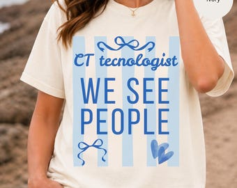 CT Technologe sehen wir Menschen T-Shirt | Radiologie Tech Tee