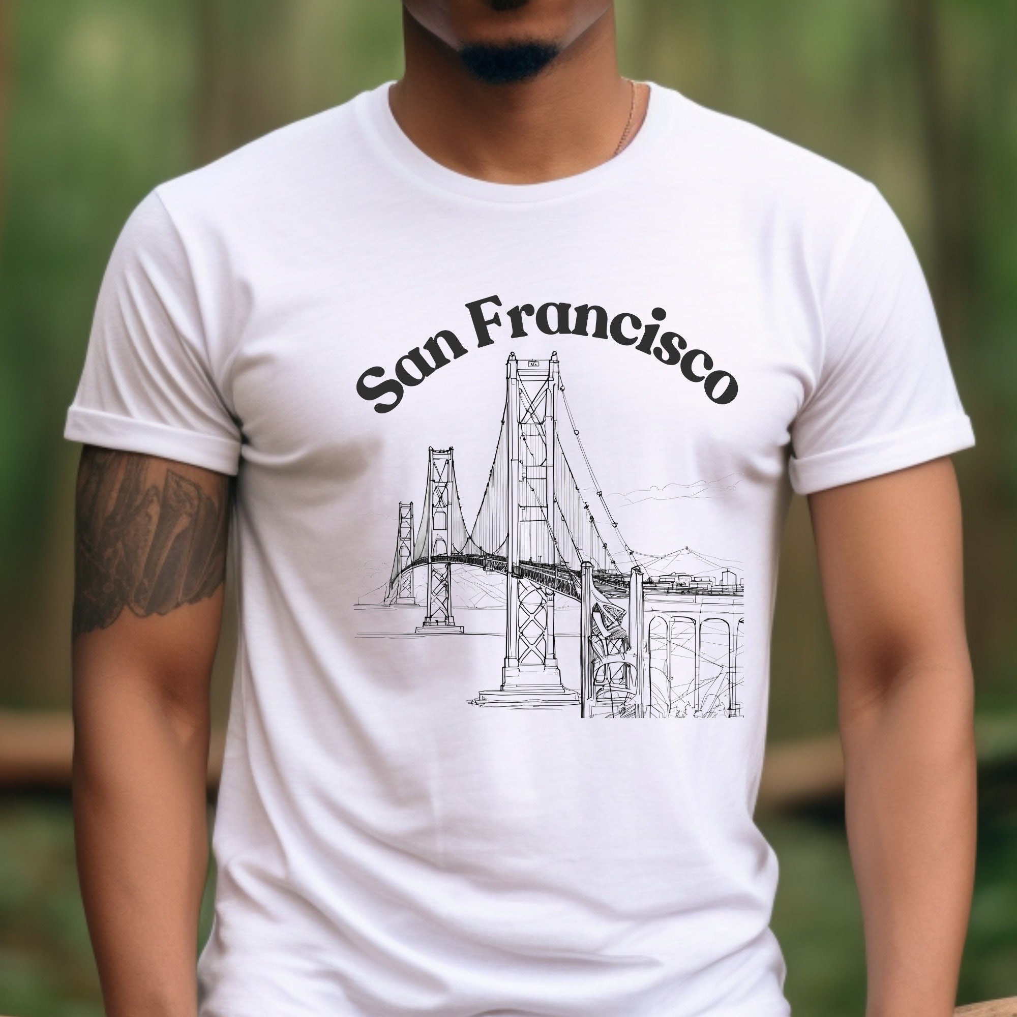 San Francisco Shirt, Golden Gate Bridge T-shirt, California Shirt