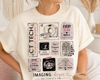 CT Tech Medical Imaging Collage T-Shirt | Radiology Technician Tee