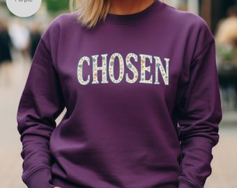 Christian Sweatshirt, Religious Pullover, Faith Jumper, Christian Apparel, Bible Verse Top