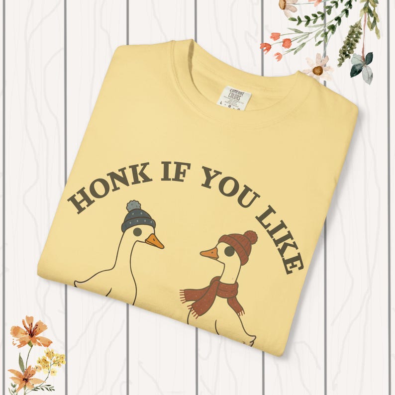 Christian Unisex Tee, Goose T-shirt, Funny Faith Shirt, Religious Garment-Dyed Top, Inspirational Christian Clothing, Comfort Colors Tee. image 9