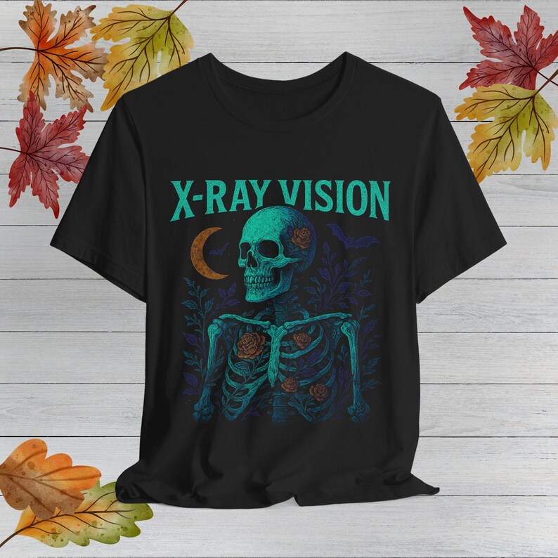 Rad Tech Halloween Shirt, Halloween Radiology Shirt, X-Ray Technician T-Shirt, Medical Halloween Costume, Scary Radiologist Top, Skeleton image 6