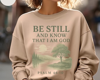 Christian Women's Sweatshirt, Religious Crewneck Jumper, Faith Based Gift, Inspirational Jesus Apparel, Church Clothing