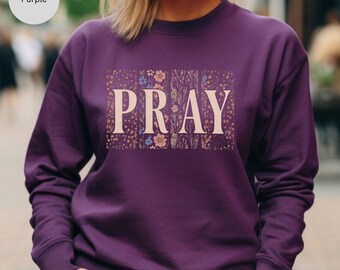 Christian Women Sweatshirt, Religious Pullover, Faith Crewneck Jumper, Bible Verse Sweater, Religious Gift for Her