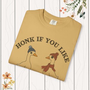 Christian Unisex Tee, Goose T-shirt, Funny Faith Shirt, Religious Garment-Dyed Top, Inspirational Christian Clothing, Comfort Colors Tee. image 8