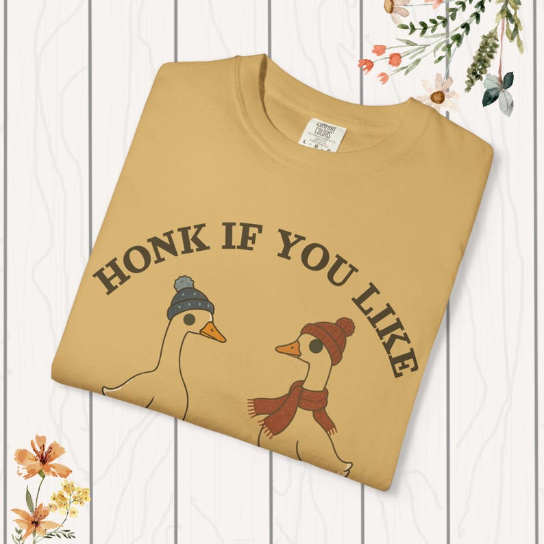 Christian Unisex Tee, Goose T-shirt, Funny Faith Shirt, Religious Garment-Dyed Top, Inspirational Christian Clothing, Comfort Colors Tee. image 8