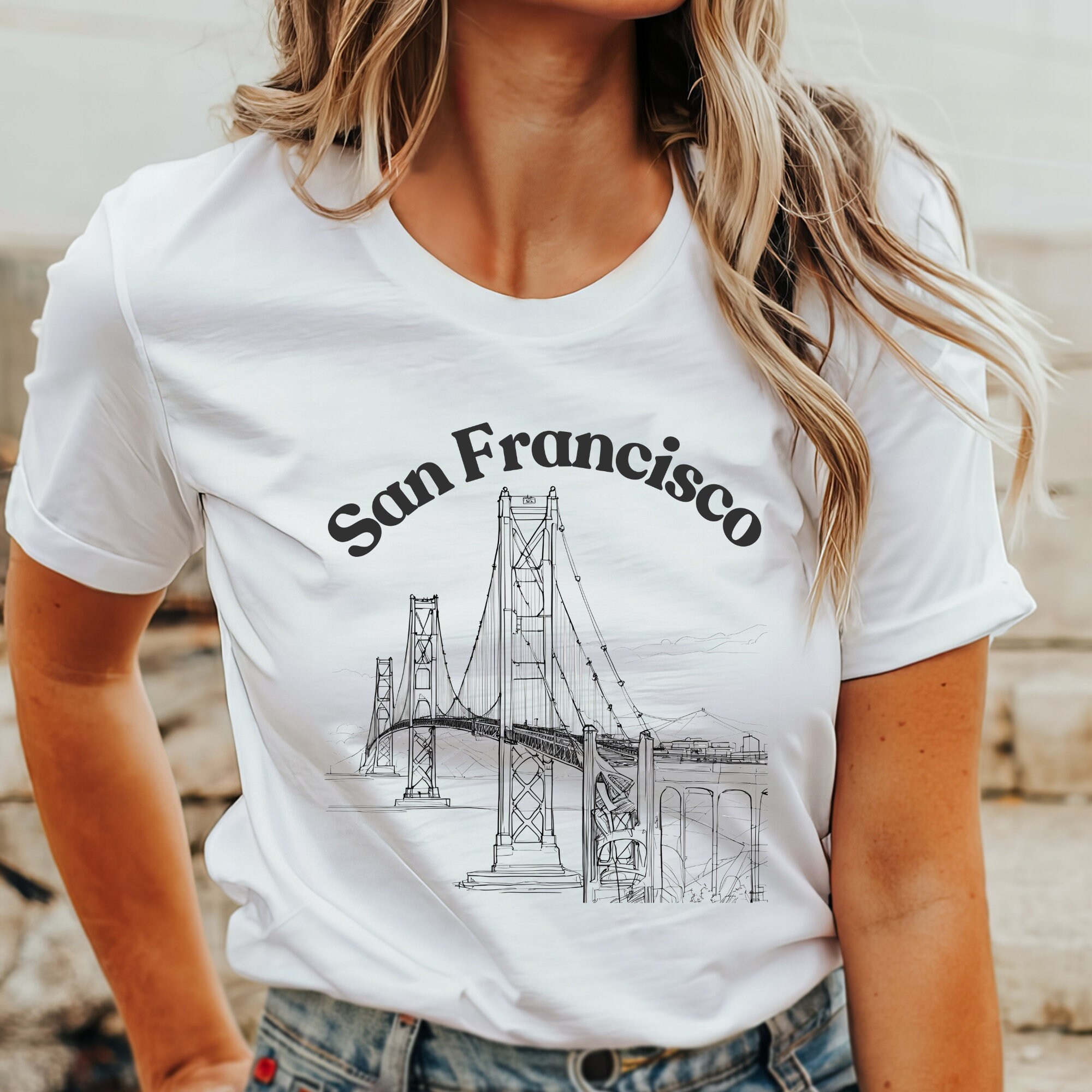 San Francisco Shirt, Golden Gate Bridge T-shirt, California Shirt