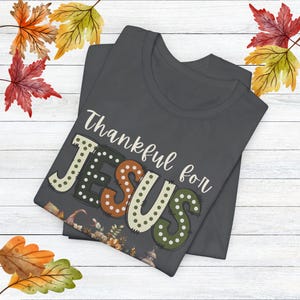 Jesus Fall Shirt, Catholic Shirt, Christian Tshirt, Spiritual Shirt, Bible Tshirt, Religious Shirt, Christian Woman Shirt Gift, Faith Shirt afbeelding 5