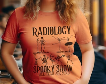 Radiology Short Sleeve Tee, Halloween Radiologist T-Shirt, X-Ray Halloween T-shirt, Radiology Tech Salem Shirt, Radiologist Tech Shirt Gift.