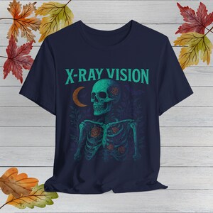 Rad Tech Halloween Shirt, Halloween Radiology Shirt, X-Ray Technician T-Shirt, Medical Halloween Costume, Scary Radiologist Top, Skeleton image 8