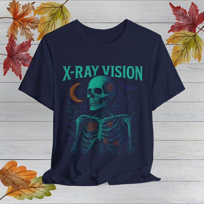 Rad Tech Halloween Shirt, Halloween Radiology Shirt, X-Ray Technician T-Shirt, Medical Halloween Costume, Scary Radiologist Top, Skeleton image 8