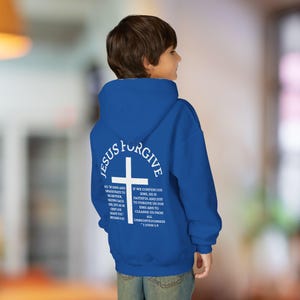 Christian Youth Hoodie - Religious Sweatshirt for Teens, Jesus Faith Pullover, Bible Study Gift, Church Youth Group Clothing, Christian image 6