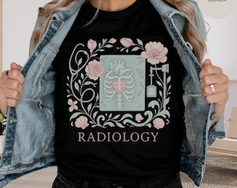 Radiology Unisex Tee, Boho Rad Tech T-Shirt, X-Ray Tech Gift, Medical Tech Shirt, Radiology Student Tee