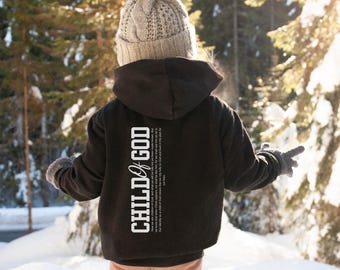Child Of God Hoodie, Christian Youth Hoodie, The Way The Truth Youth Hoodie, Youth  Sweatshirt, Catholic Hoodie, Kids Faith Hoodie.