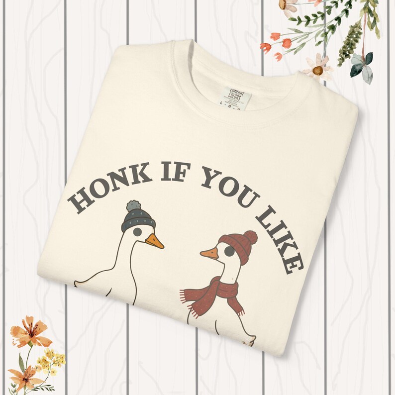 Christian Unisex Tee, Goose T-shirt, Funny Faith Shirt, Religious Garment-Dyed Top, Inspirational Christian Clothing, Comfort Colors Tee. image 7