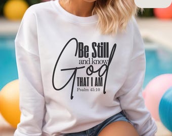 Christian Woman Sweatshirt, Catholic Girl Sweater, Scripture Pullover, Faith Sweater Girl Gift, Religious Sweater, Bible Verses Sweater.