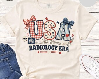 USA Radiology Era T-shirt | Patriotic Rad Tech Shirt