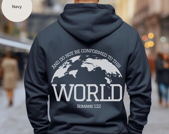 Christian Man Hoodie with cross - Unisex Sweatshirt, Religious Pullover, Christian Apparel, Cross Hoodie, Religious Gift