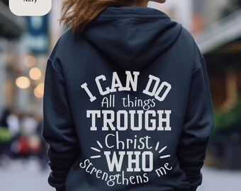 Christelijke vrouw hoodie, katholiek meisje hoodie, geloof hoodie, religieuze hoodie, bijbelverzen hoodie, Jezus hoodie, Christus hoodie meisjescadeau.