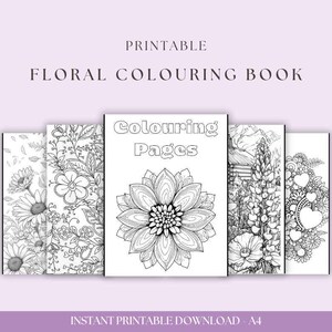 Floral Colouring Book