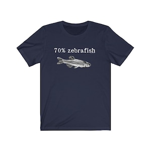70% Zebrafisch Unisex Soft Cotton T-Shirt Versandkostenfrei